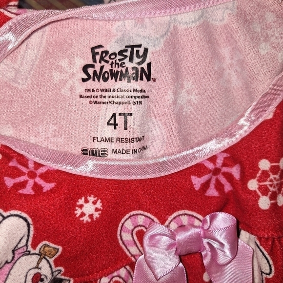 Frosted the snowman night gown size 4t - Picture 2 of 5